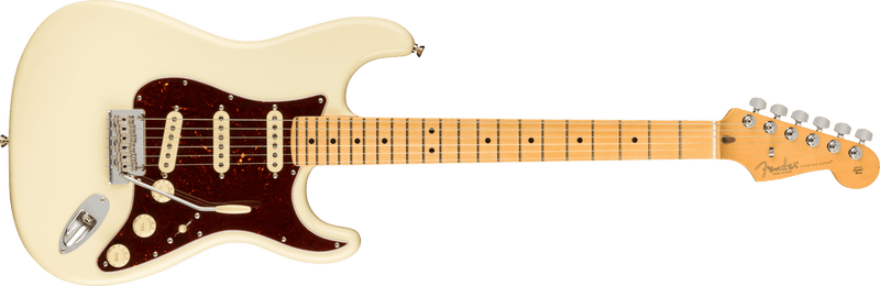 Chargez l'image dans la visionneuse de la galerie, Guitare électrique, "AMERICAN PROFESSIONAL II STRATOCASTER®",Touche en érable, "Olympic White" avec étui moulé Deluxe