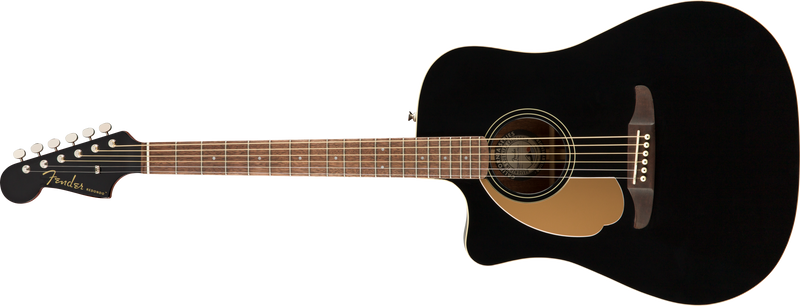Load image into gallery viewer, Acoustic guitar, "Redondo Player Acoustic" - Left-handed - Walnut fingerboard - "Jetty Black" (Fishman pickup)