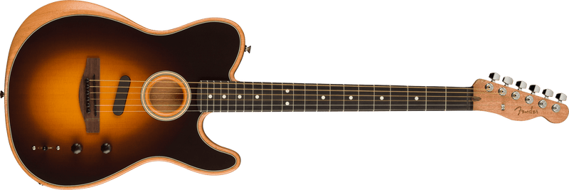 Load image into gallery viewer, Acoustasonic Player Telecaster Guitar, Rosewood Fingerboard - “Shadow Burst” with Deluxe Soft Case