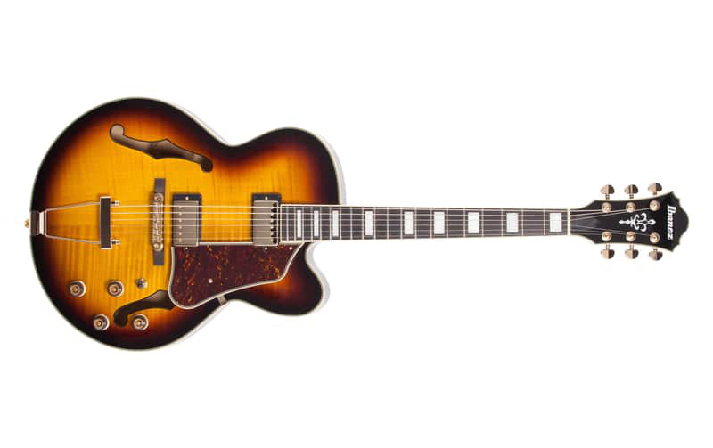 Load image into gallery viewer, Guitare Ibanez Hollow Body "AF95FM AYS", Sunburst Jaune Antique