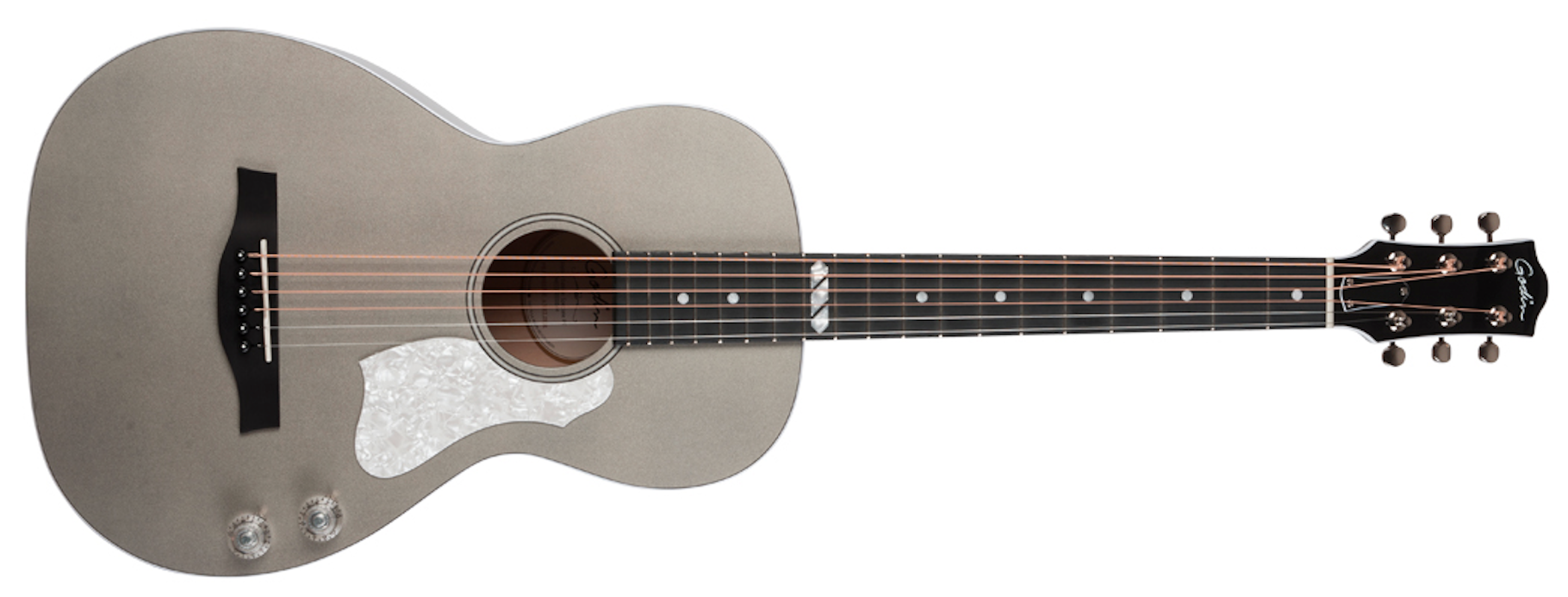Rialto JR electro-acoustic guitar - Satina Gray, (Q-Discrete