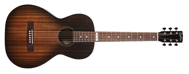 Chargez l'image dans la visionneuse de la galerie, Guitare électro-acoustique "Mahogany Parlor Black Burst A/E"