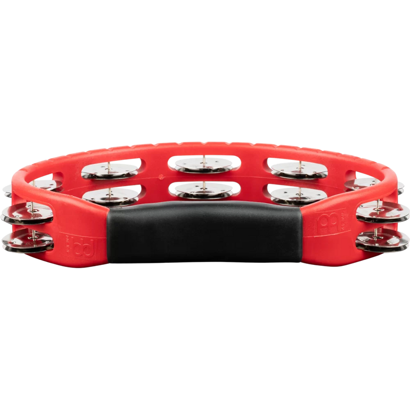 Load image into gallery viewer, MEINL PERCUSSION / HTMT1R / Headliner® Series ABS Hand Tambourine, Double Row, Red, Stainless Steel Jingles
