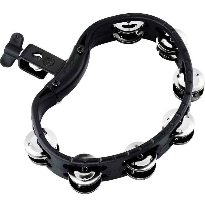 Load image into gallery viewer, MEINL PERCUSSION / HTMT2BK / Headliner® Series Mountable ABS Tambourine, Dual row, Black, Stainless steel jingles