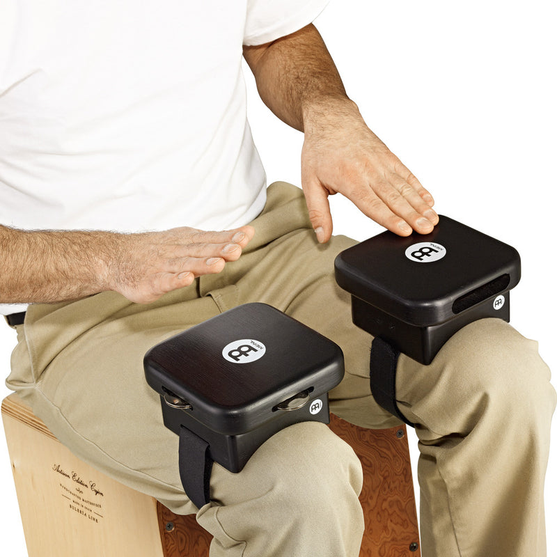 Load image into gallery viewer, MEINL PERCUSSION / KP-JT-BK / tambourine pad with strap and hook-and-loop fastener to mount on your leg