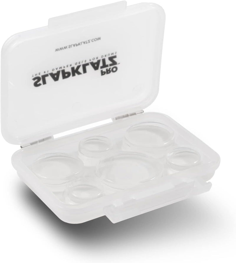 Load image into gallery viewer, SLAPKLATZ / SLAP-PRO-CL / Pro set of 12 gel mutes (2 large, 4 medium, 6 small), clear finish