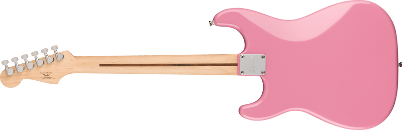 Chargez l'image dans la visionneuse de la galerie, Guitare électrique, "SQUIER SONIC® STRATOCASTER® HT H" touche en érable, protecteur blanc, couleur Rose éclatant