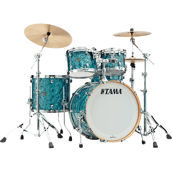 Load image into gallery viewer, TAMA / WBR42STQP / Tama Starclassic Walnut/Birch WBR42S 4-piece Shell Pack - Turquoise Pearl