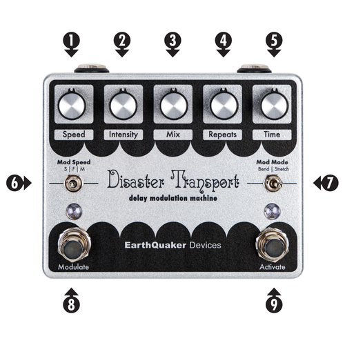 Load image into gallery viewer, EARTHQUACKER DEVICES / DISASTER TRANSPORT™ LEGACY REISSUE / Delay modulation pedal