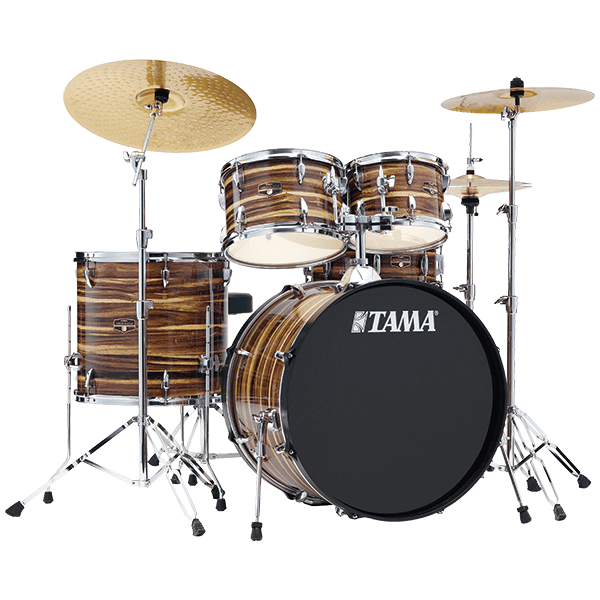 Load image into gallery viewer, Drummond Music / Tama / IE52KH6-CTW / Complete set Imperialstar finished Coffe Teak Wrap (22x16-10x7-12x8-16x15-14x5) with accessories and Meinl cymbals