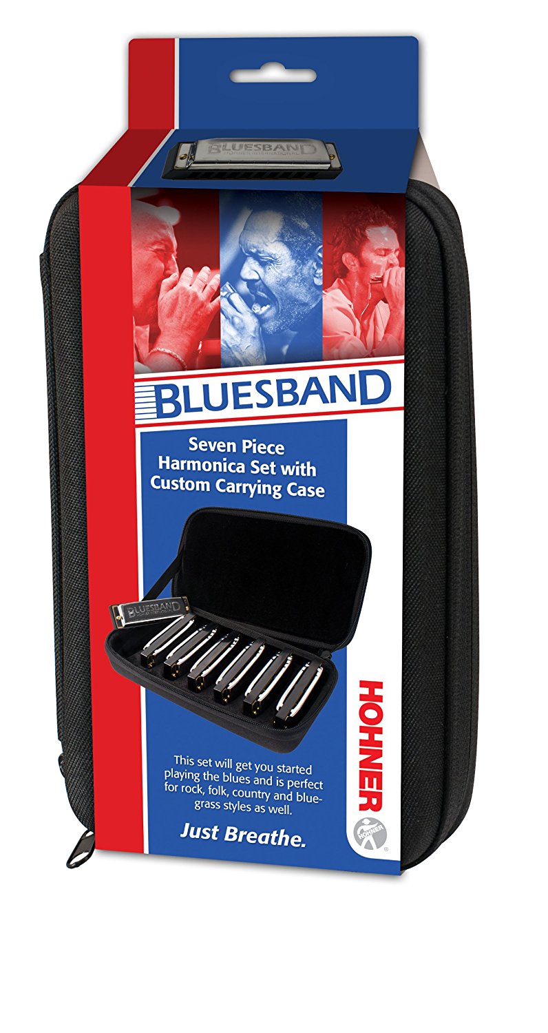 Load image into gallery viewer, Ensemble de 7 Harmonicas Blues Band (A, Bb,C,D,E,F & G)