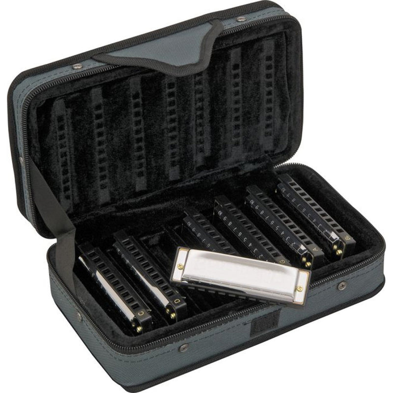 Load image into gallery viewer, Ensemble de 7 Harmonicas Blues Band (A, Bb,C,D,E,F & G)