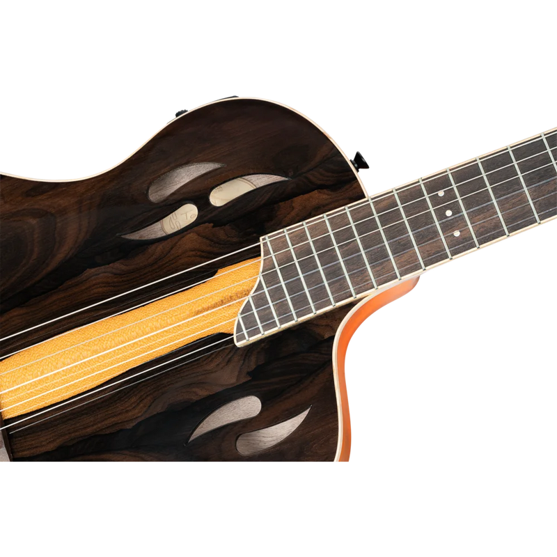 Chargez l'image dans la visionneuse de la galerie, Guitare TourPlayer Series 4/4 à cordes nylon 6 cordes + housse professionnelle,fini naturel brillant,corps Ziricote massif