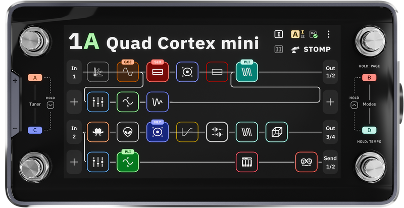 Chargez l'image dans la visionneuse de la galerie, Processeur de modélisation et d'effets Quad Cortex Mini