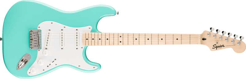 Load image into gallery viewer, Squier Sonic® Stratocaster® HT, touche en érable, plaque de protection blanche, Vert d'eau “Sea Foam Green”