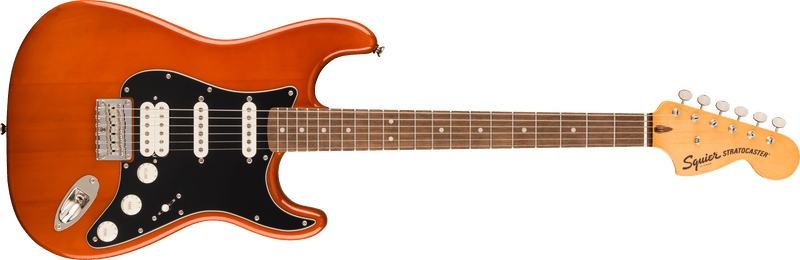 Chargez l'image dans la visionneuse de la galerie, Guitare électrique, Stratocaster® HT HSS Classic Vibe™ années 70, touche en laurier, plaque de protection noire, couleur moka