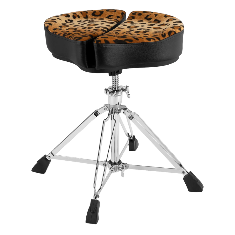 Load image into gallery viewer, Siège de batterie Spinal-G avec fente – Motif Léopard – Pieds à 4 branches
