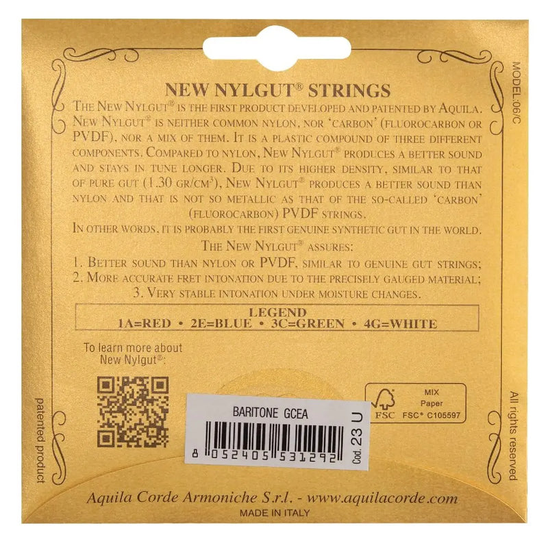 Chargez l'image dans la visionneuse de la galerie, Ensemble de cordes Baryton-G pour Ukulélé