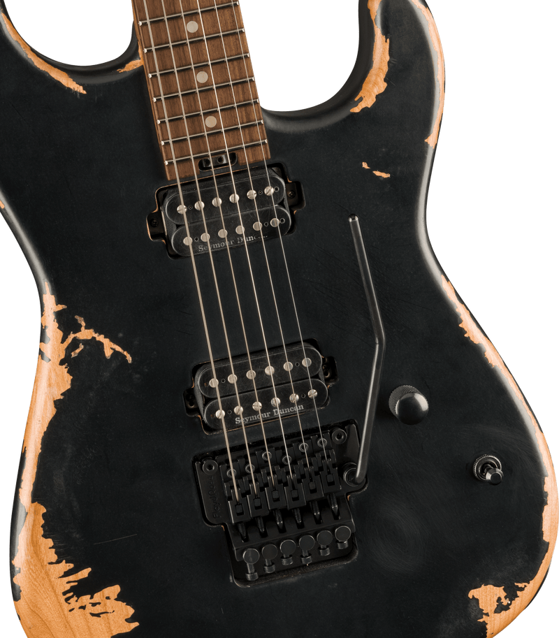 Load image into gallery viewer, PRO-MOD RELIC SAN DIMAS® STYLE 1 HH FR PF, Pau Ferro Fingerboard, Weathered Black (avec étui souple)