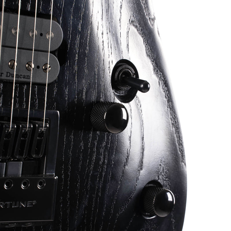 Chargez l'image dans la visionneuse de la galerie, Guitare électrique KX700 Evertune avec étui - Noir à pores ouverts