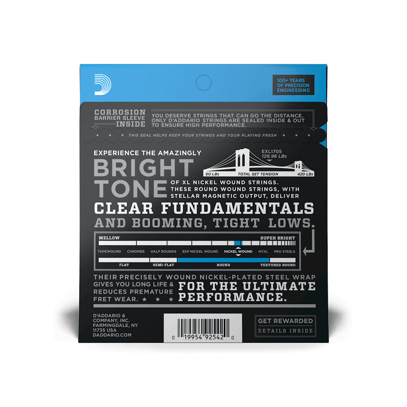 Chargez l'image dans la visionneuse de la galerie, Cordes de basse à échelle courte régulières, 45-100