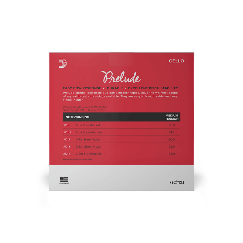 Chargez l'image dans la visionneuse de la galerie, JEU DE CORDES POUR VIOLONCELLE PRELUDE, échelle 4/4, tension moyenne