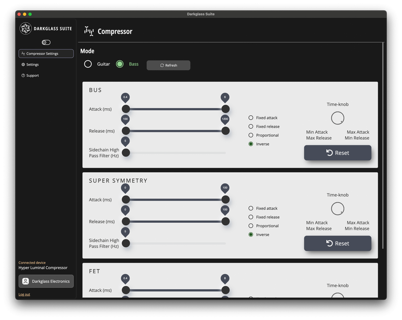 Load image into gallery viewer, Pédale de compression pour basse "Hyper Luminal"
