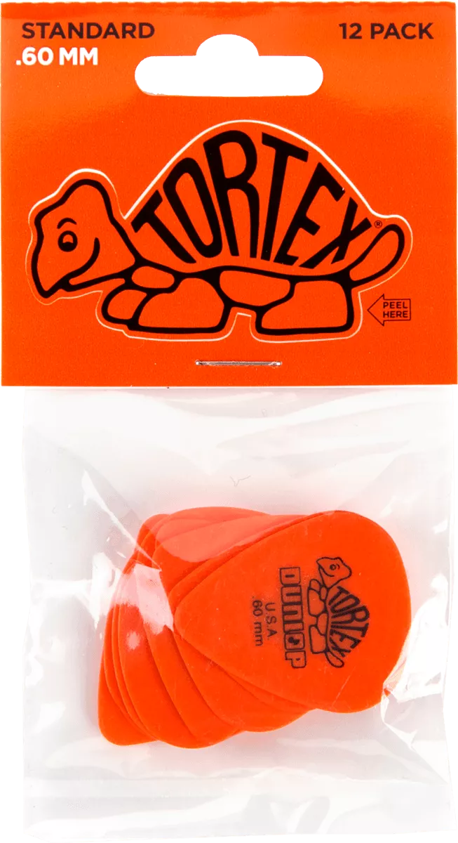 Load image into gallery viewer, Picks Tortex Players Orange 0.6 mm - Paquet de 12