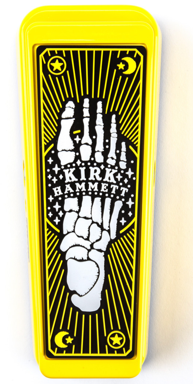 Load image into gallery viewer, Pédale de Wha Wha Kirk Hammett Cry Baby édition jaune étincelles