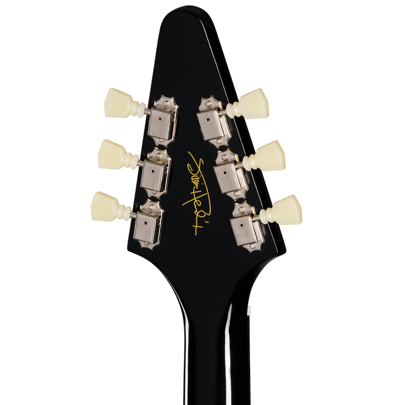 Chargez l'image dans la visionneuse de la galerie, JimiHendrixTM "LoveDrops"FlyingV,Ebony avec graphismes psychédéliques Édition Limitée avec étui rigide