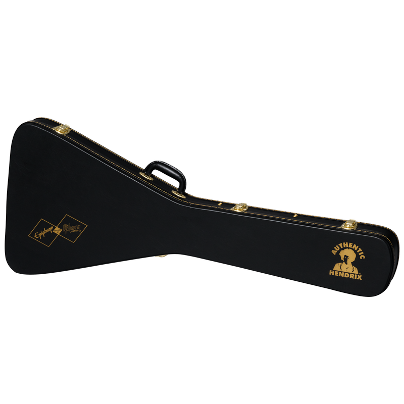 Chargez l'image dans la visionneuse de la galerie, JimiHendrixTM "LoveDrops"FlyingV,Ebony avec graphismes psychédéliques Édition Limitée avec étui rigide