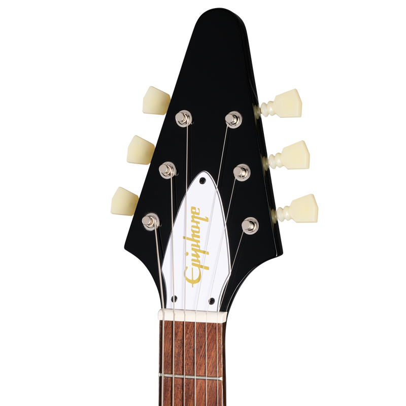 Chargez l'image dans la visionneuse de la galerie, JimiHendrixTM "LoveDrops"FlyingV,Ebony avec graphismes psychédéliques Édition Limitée avec étui rigide