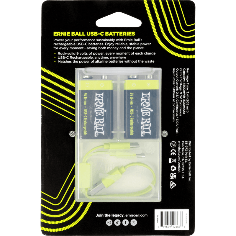 Load image into gallery viewer, Batterie 9V rechargeable via câble USB-C