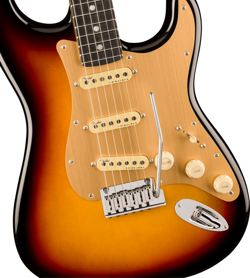 Load image into gallery viewer, Guitare Électrique, AMERICAN ULTRA II STRATOCASTER® Ebony Fingerboard, Ultraburst avec étui rigide