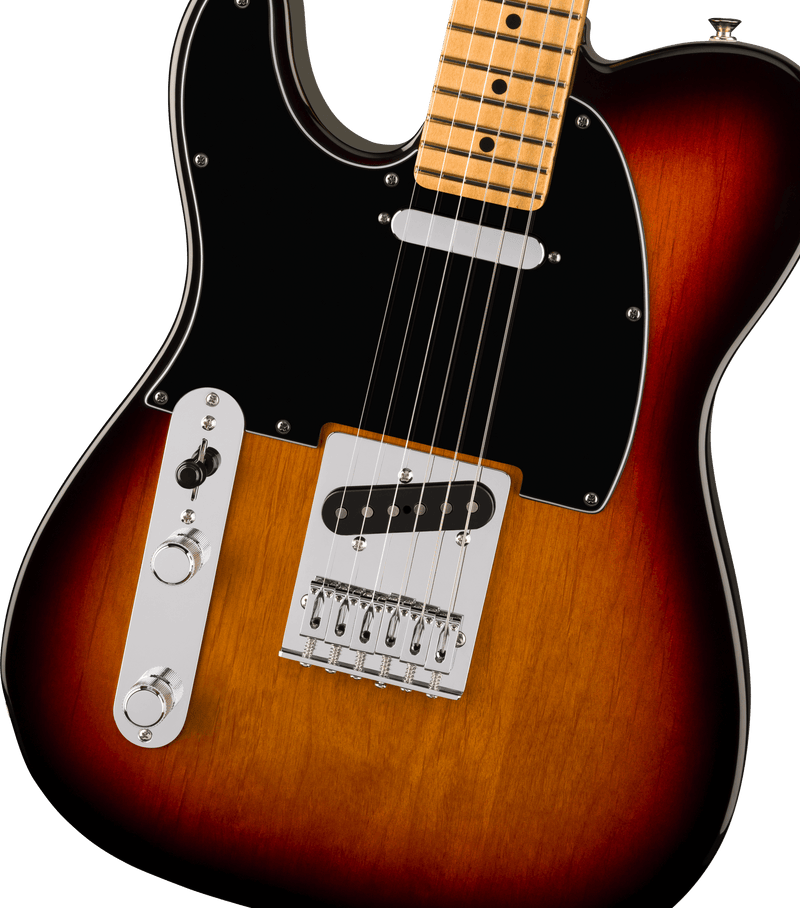 Chargez l'image dans la visionneuse de la galerie, guitare électrique Telecaster Player II (modèle gaucher, touche en érable, fini Sunburst 3 tons) pas d’étui