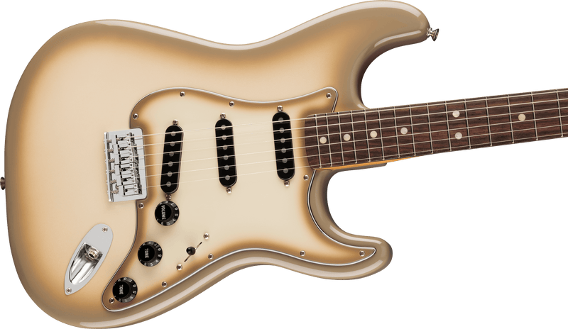 Load image into gallery viewer, guitare Stratocaster 70e Anniversaire Vintera II Antigua -touche Rosewood , Fini Antigua avec étui rigide