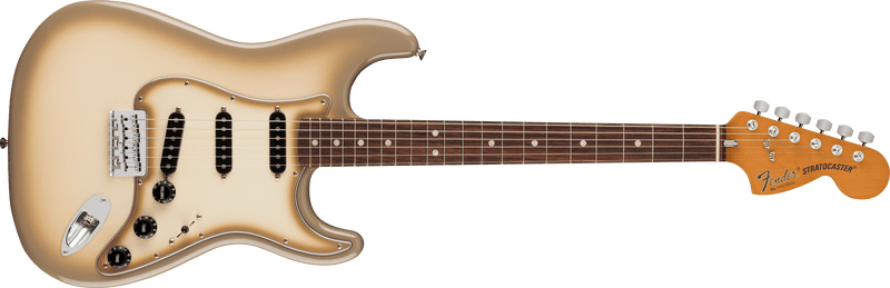 Load image into gallery viewer, guitare Stratocaster 70e Anniversaire Vintera II Antigua -touche Rosewood , Fini Antigua avec étui rigide