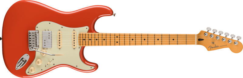 Load image into gallery viewer, PLAYER PLUS STRATOCASTER® HSS Touche en Érable, fini Rouge Fiesta avec étui souple Deluxe