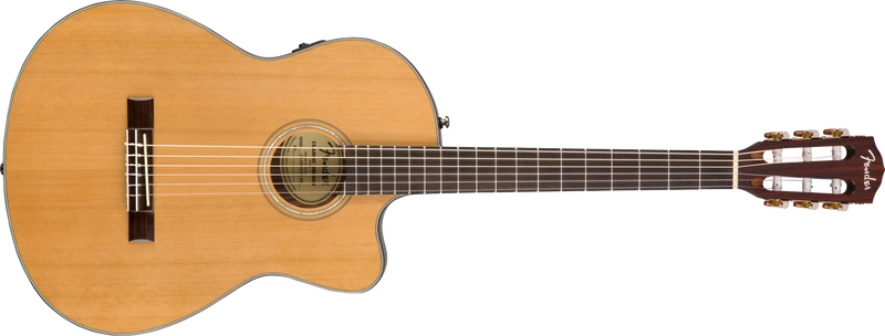 Load image into gallery viewer, Guitare classique, CN-140SCE Nylon Thinline, touche en noyer, naturel avec étui