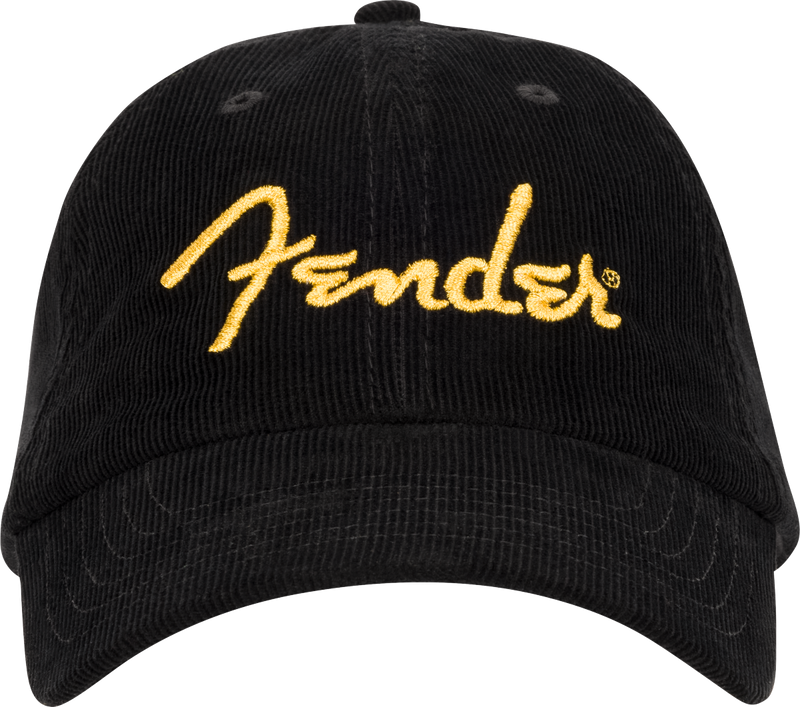 Load image into gallery viewer, Casquette en corduroy brodée avec logo Fender