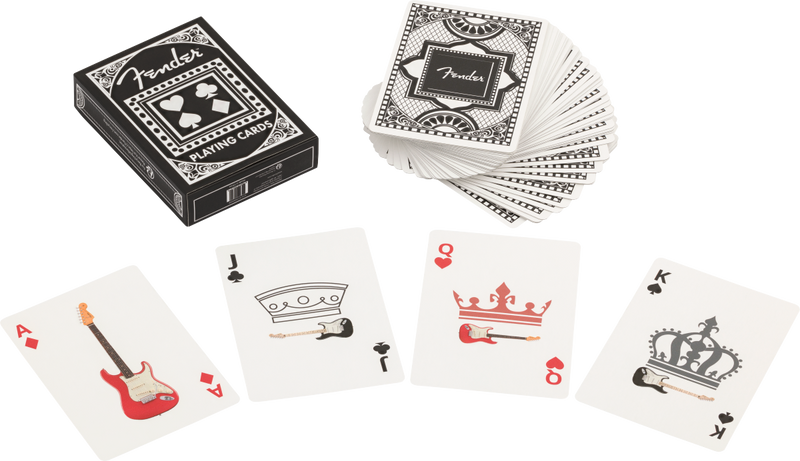 Load image into gallery viewer, Jeu de 52 cartes et 2 Jokers à l’emblème de la FENDER STRATOCASTER