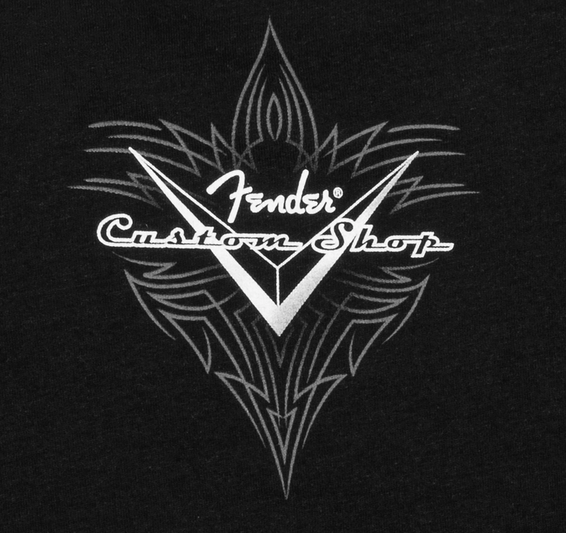 Load image into gallery viewer, Chandail à manches courtes T-Shirt Fender Custom Shop Pinstripe-Noir-M