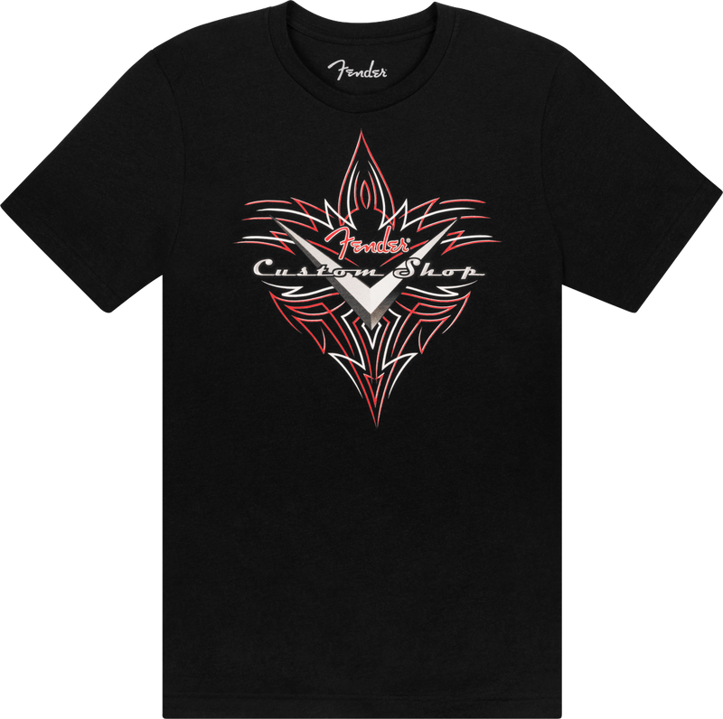 Load image into gallery viewer, Chandail à manches courtes T-Shirt Fender Custom Shop Pinstripe-Noir-M