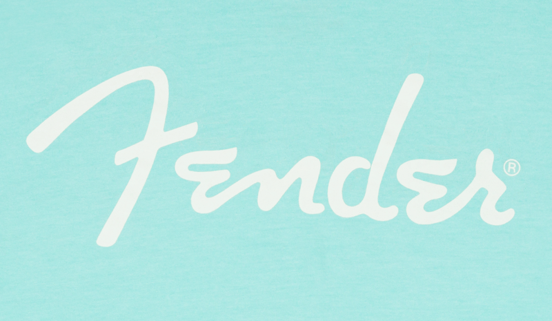 Load image into gallery viewer, Chandail manches courtes T-Shirt avec logo Fender-S- Daphne Blue