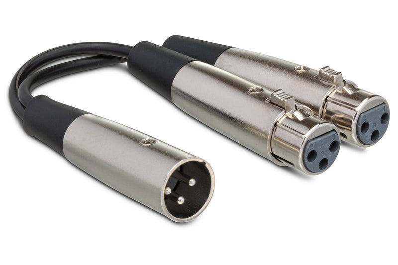 Load image into gallery viewer, Adapteur double XLR3 femelle vers XLR3 mâle