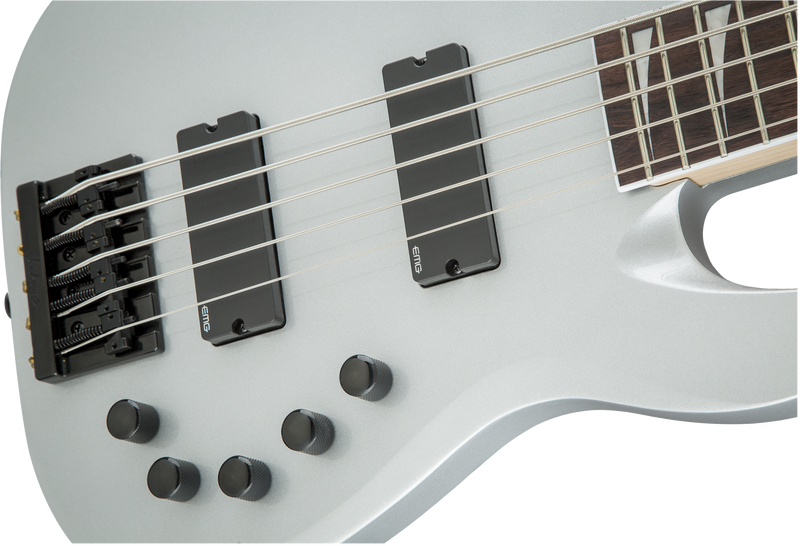 Chargez l'image dans la visionneuse de la galerie, Basse électrique de concert Jackson Série X Signature David Ellefson CBX V, touche en palissandre foncé -Quicksilver