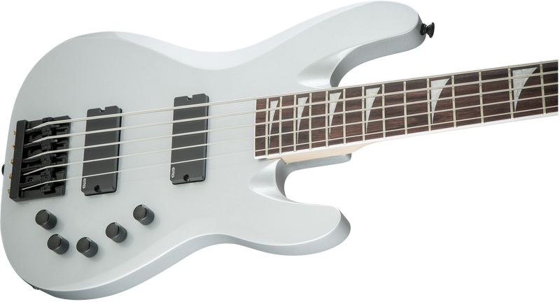 Chargez l'image dans la visionneuse de la galerie, Basse électrique de concert Jackson Série X Signature David Ellefson CBX V, touche en palissandre foncé -Quicksilver