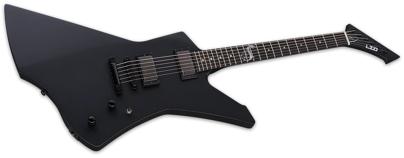 Load image into gallery viewer, Guitare électrique Snakebyte de la série Signature James Hetfield avec étui rigide-Noir