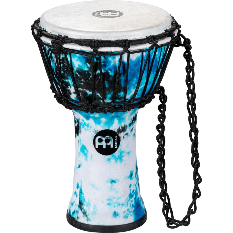 Load image into gallery viewer, Djembé Meinl Percussion 7" Jr., bleu galaxie tie-dye