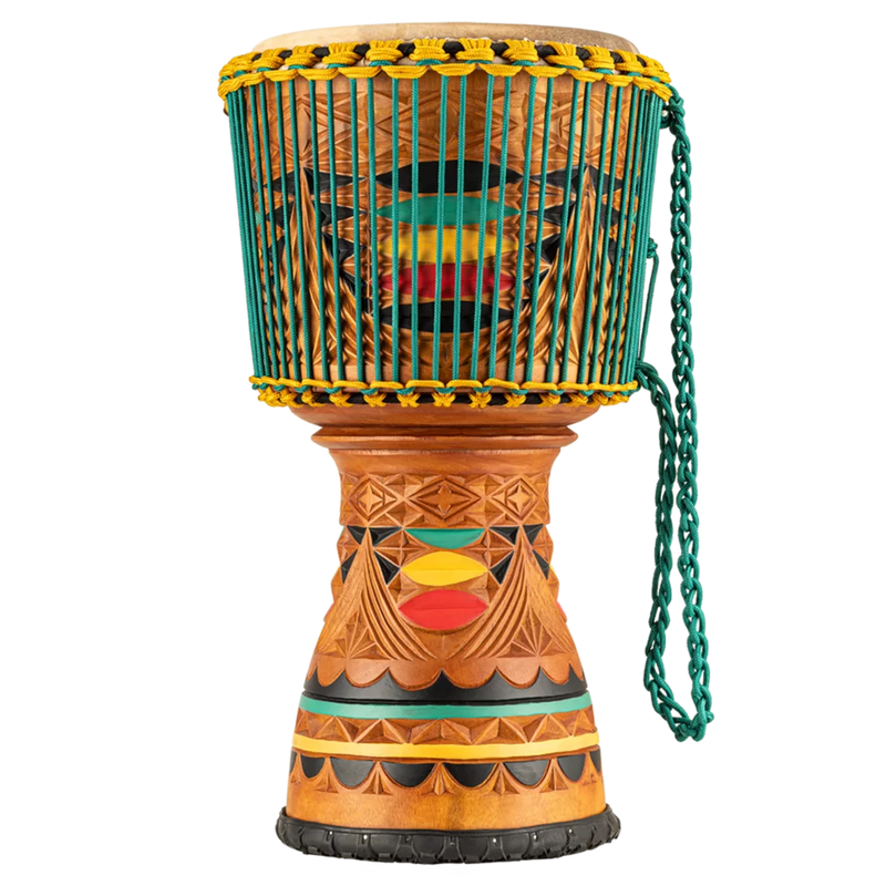 Chargez l'image dans la visionneuse de la galerie, Djembe Sculpté "Artisan Edition Tongo" de 12 pouces